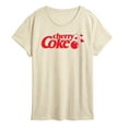 thumbnail image 1 of Coca-Cola - Cherry Coke Heart Cherry - Women's Short Sleeve Graphic T-Shirt, 1 of 4