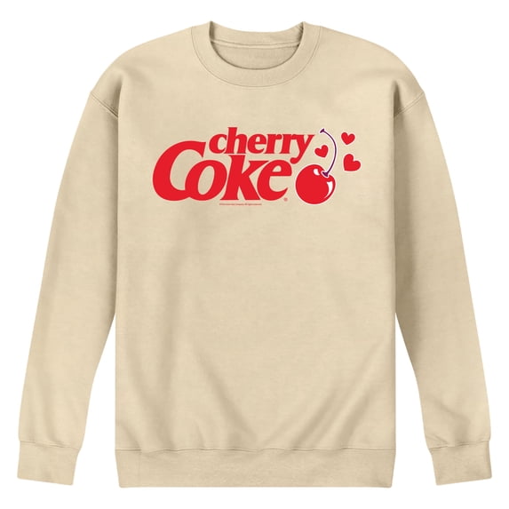Coca-Cola - Cherry Coke Hearts Graphic Fleece Sweatshirt