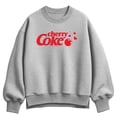 thumbnail image 1 of Coca-Cola - Cherry Coke Hearts Women's Oversized Fleece Crew Sweatshirt, 1 of 3