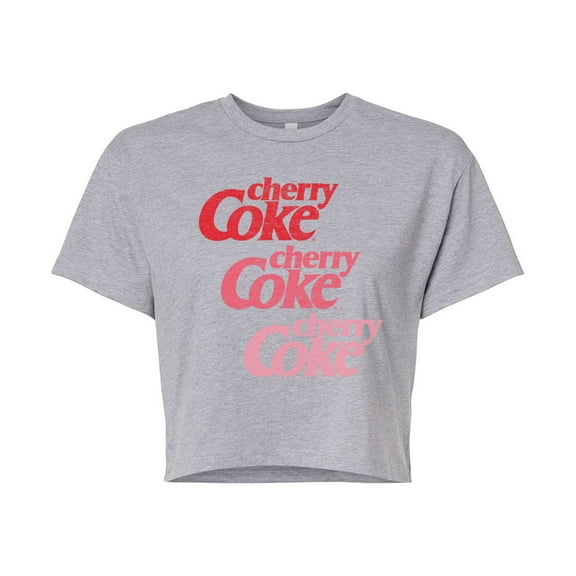 Coca-Cola - Cherry Coke Ombre Logo - Junior's Cropped Tee