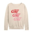 thumbnail image 1 of Coca-Cola - Cherry Coke Ombre Logo - Women's French Terry Long Sleeve Shirt, 1 of 5