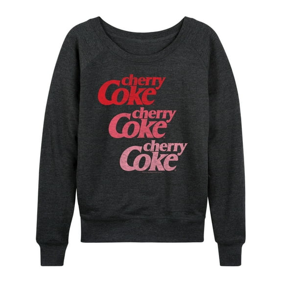 Coca-Cola - Cherry Coke Ombre Logo - Women's French Terry Long Sleeve Shirt
