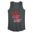 thumbnail image 1 of Coca-Cola - Cherry Coke Ombre Logo - Women's Racerback Tank, 1 of 5
