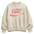 thumbnail image 1 of Coca-Cola - Cherry Coke - Women's Oversized Fleece Crew Sweatshirt, 1 of 3