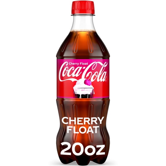 Coca-Cola Cherry Float Soda Soft Drink, 20 oz