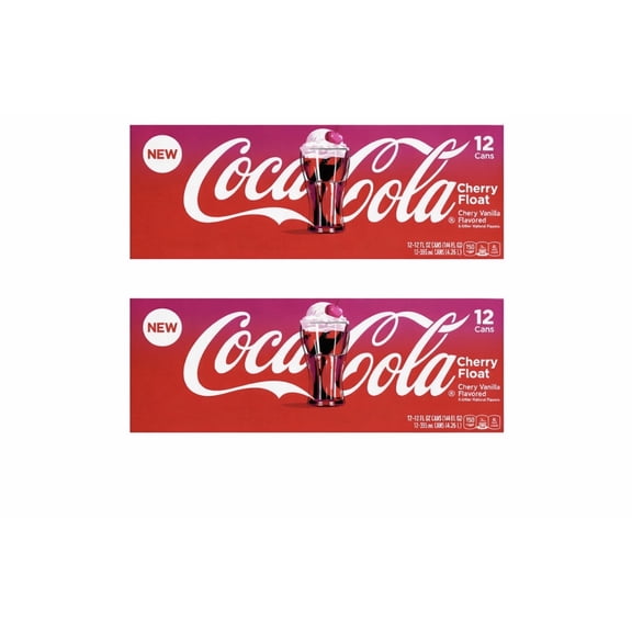 Coca-Cola Cherry Float Cherry Vanilla Flavored 24 Cans 12 fl oz
