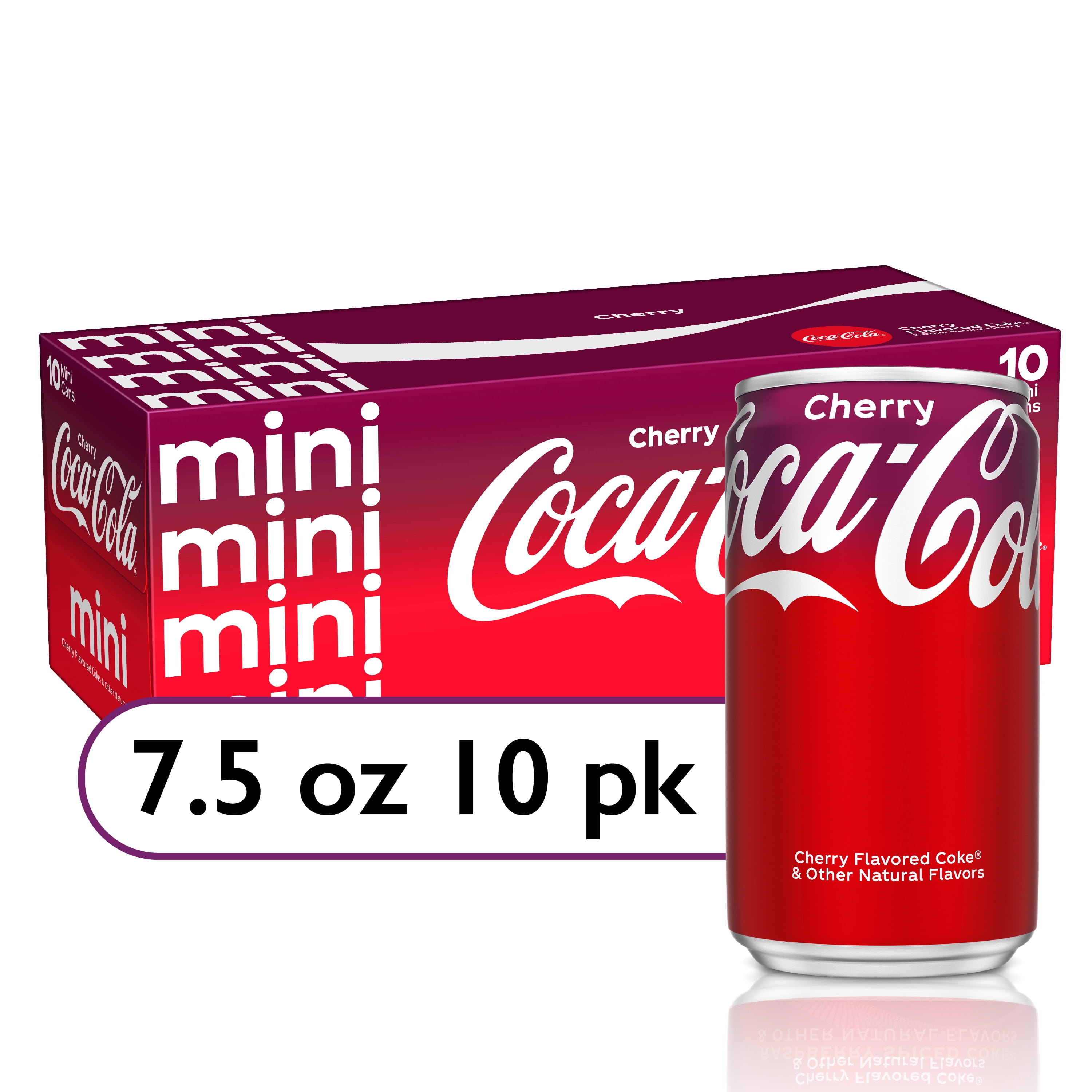 Coca-Cola Mini Soda, 10 cans / 7.5 fl oz - Greatland Grocery