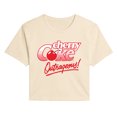 thumbnail image 1 of Coca-Cola - Cherry Outrageous - Juniors Cropped Graphic T-Shirt, 1 of 3