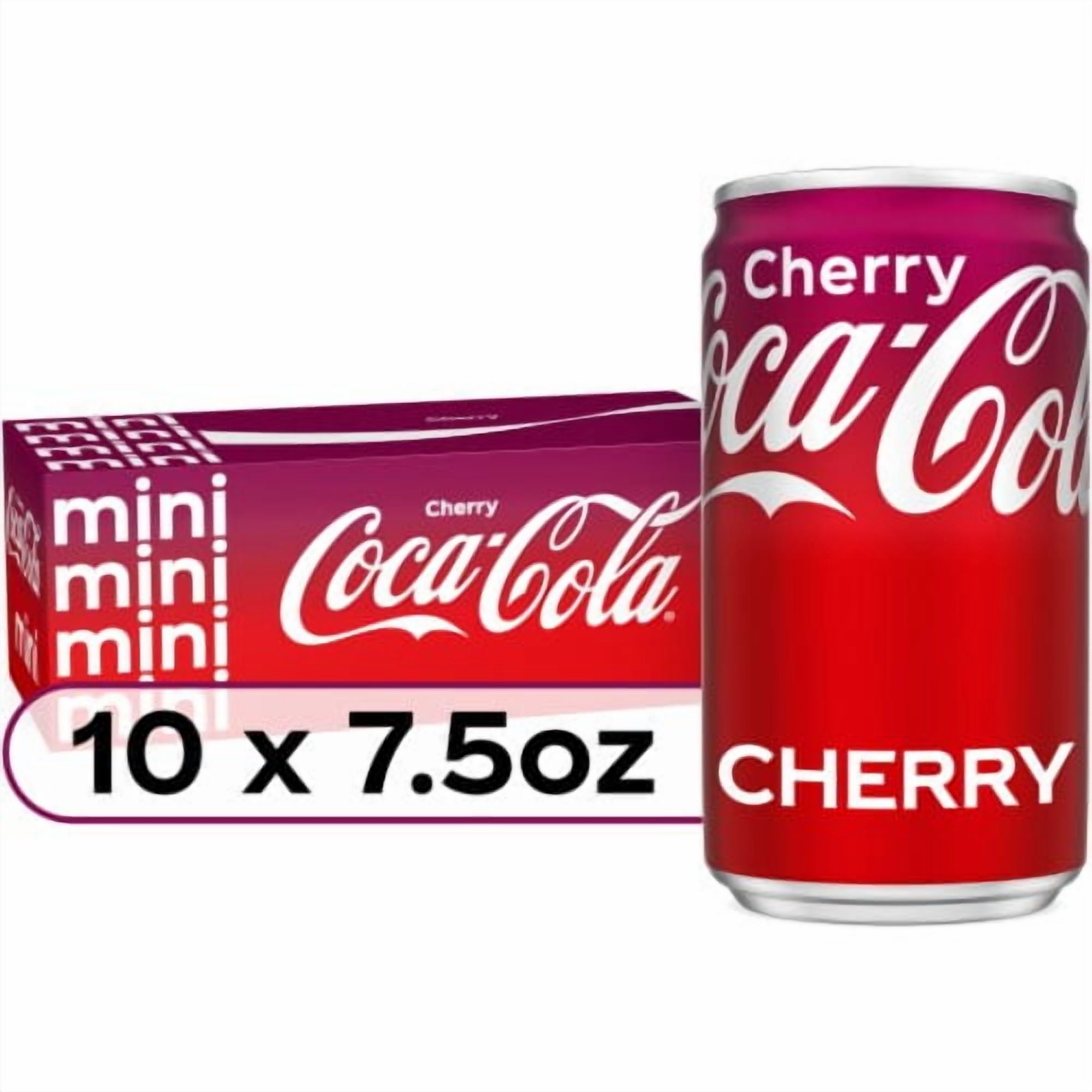 Coca-Cola Cherry Soda Mini Cans 10 pk / 7.5 fl oz - Pack of 2