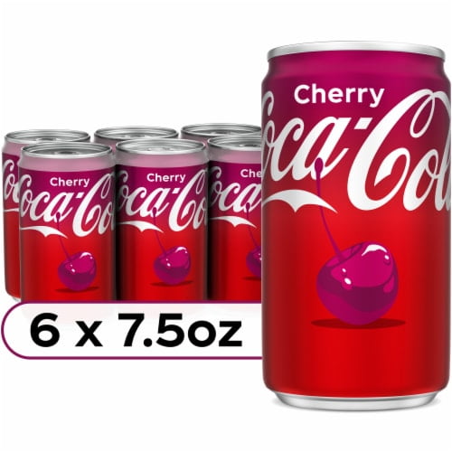 Pack of 2 - Coca-Cola Cherry Soda Mini Cans 6 pk / 7.5 fl oz