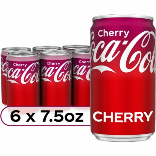 Pack of 2 - Coca-Cola Cherry Soda Mini Cans 6 pk / 7.5 fl oz