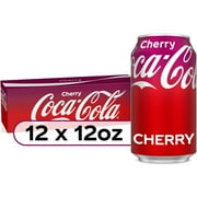 Coca-Cola Cherry Soda Pop, 12 fl oz, 12 Pack Cans
