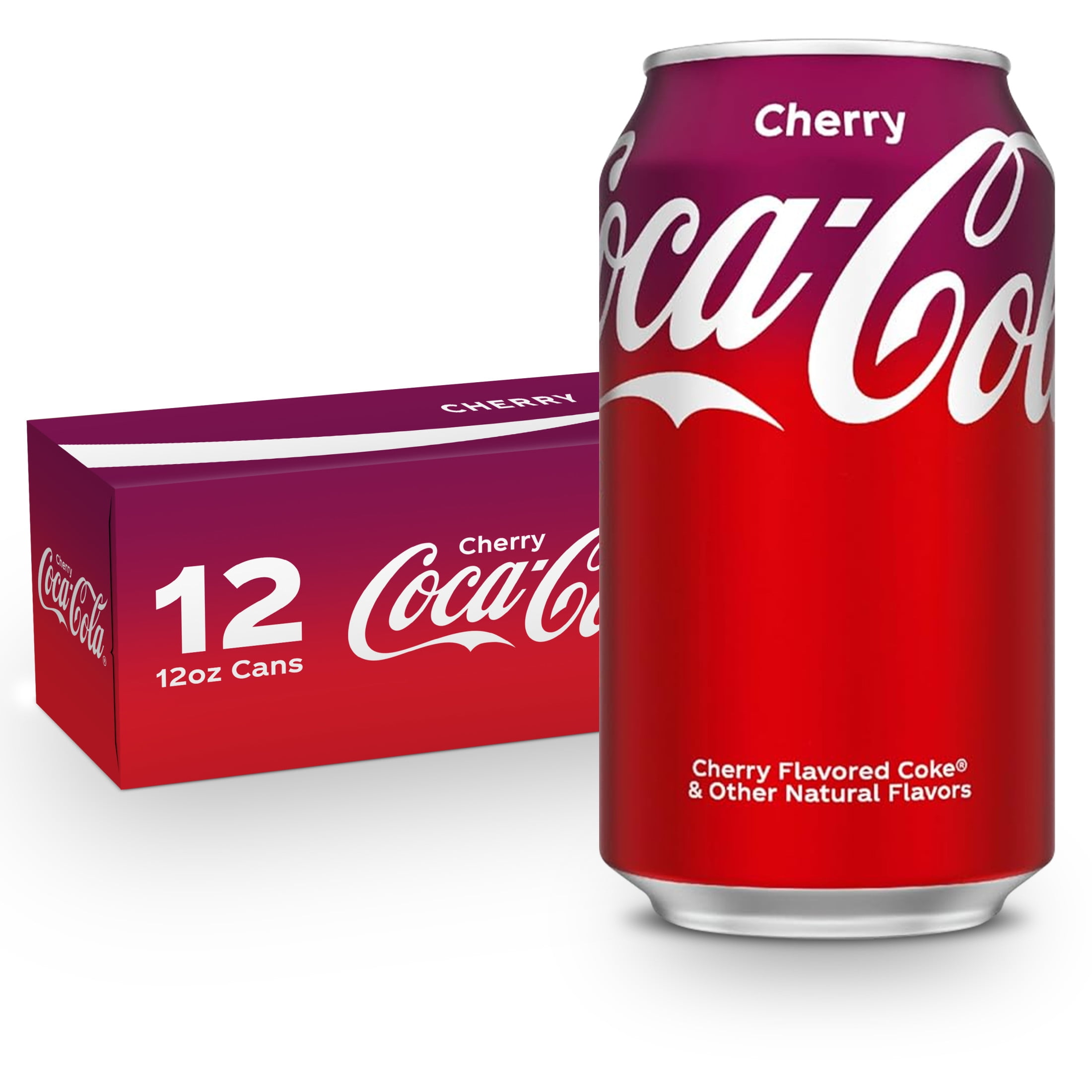Cherry Coca-Cola 12缶✖︎４ケース Coca-Cola Cherry Soda, 12 fl oz, 12 Pack Cans, Sparkling