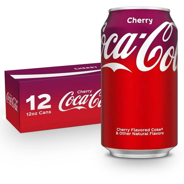 Cherry Coca-Cola 12缶✖︎４ケース Coca-Cola Cherry Soda Pop, 12 fl oz, 12 Pack Cans - Walmart.com