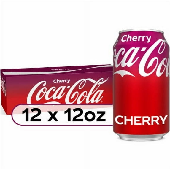 Coca-Cola Cherry Soda Pop, 12 fl oz, 12 Pack Cans