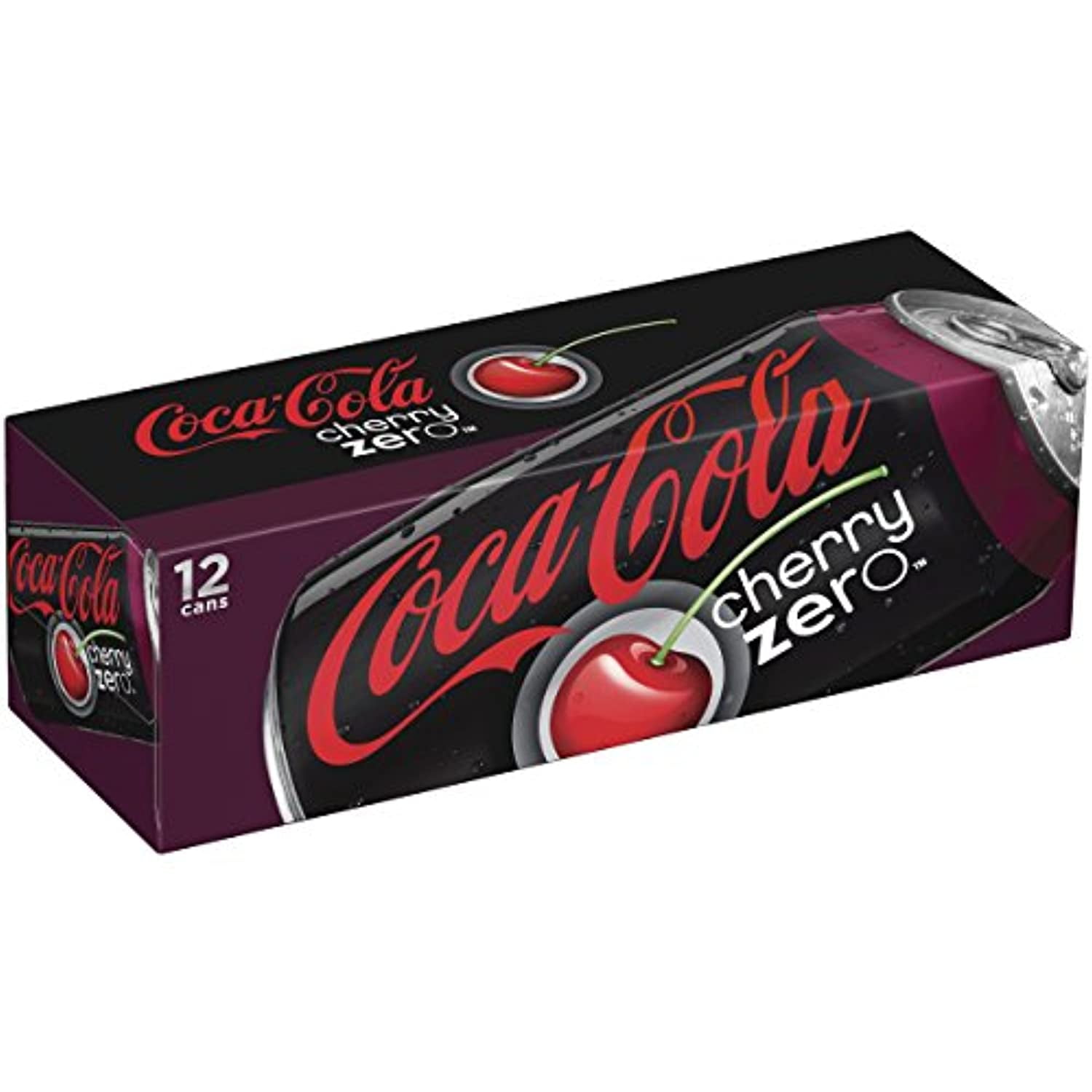 Coca-Cola Cherry Coke Zero, Liquid Form, 12oz Cans (Pack of Coca-Cola Cherry Coke Zero, Liquid Form, 12oz Cans (Pack of