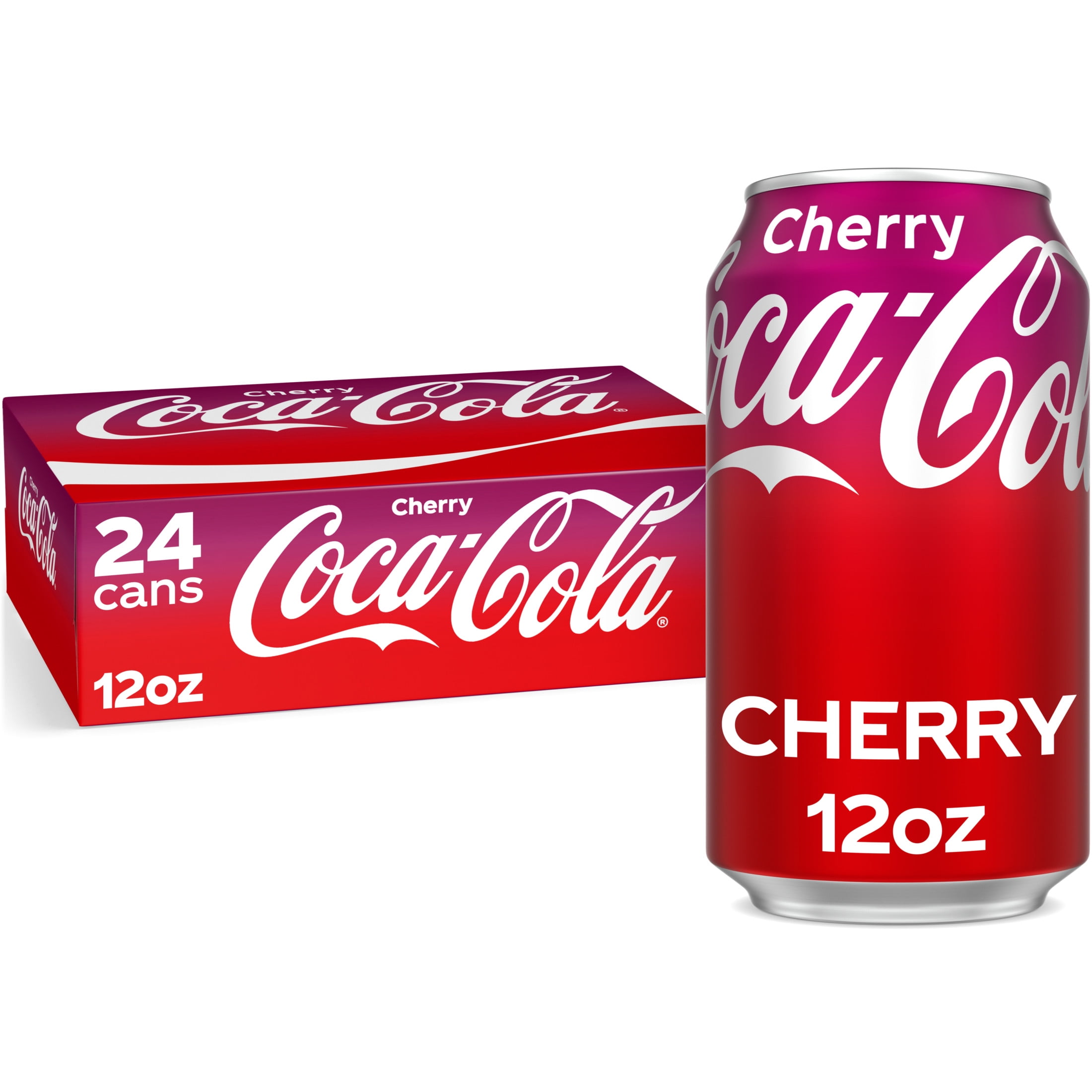 Cherry Coca-Cola 12缶✖︎３ Coca-Cola Cherry Soda Pop, 12 fl oz, 24 Pack Cans - Walmart.com