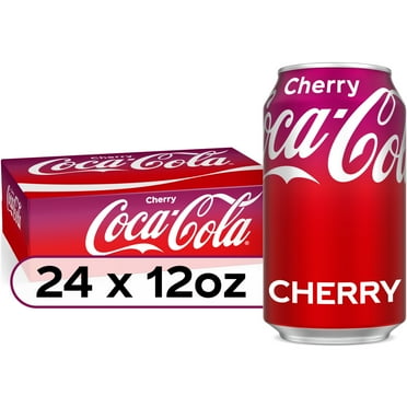 Coca-Cola Cherry Soda Pop, 12 fl oz, 24 Pack Cans