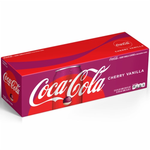 Coca-Cola Cherry Vanilla Soda Cans - 12 fl oz - 12 pk - Walmart.com