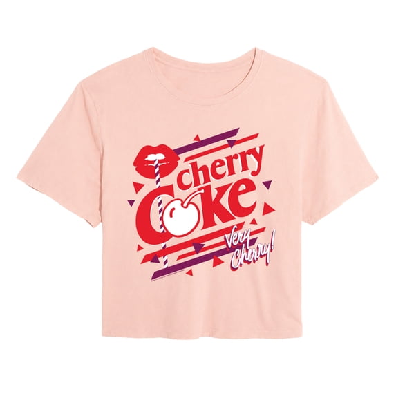 Coca-Cola - Cherry Very Cherry - Juniors Cropped Graphic T-Shirt