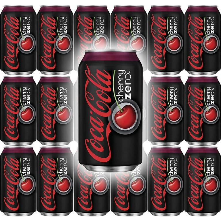 Coca-Cola Cherry Zero Sugar Soda 12oz Cans (Pack of 36 Coca-Cola Cherry Zero Sugar Soda 12oz Cans (Pack of 36
