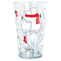 Coca Cola Christmas Polar Bears  Tritan Drinking Cup Clear 24 oz.