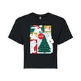 thumbnail image 1 of Coca-Cola - Coca Cola Bears Grid - Juniors Cropped Short Sleeve Graphic T-Shirt, 1 of 5