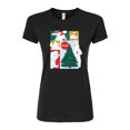thumbnail image 1 of Coca-Cola - Christmas Tree Polar Bears - Juniors Fitted Graphic T-Shirt, 1 of 5