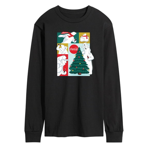 Coca-Cola - Coca Cola Bears Grid - Men's Long Sleeve Graphic T-shirt