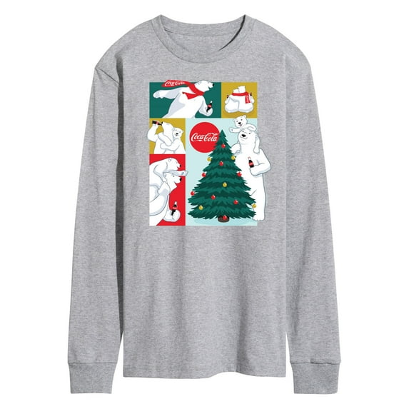 Coca-Cola - Christmas Tree Polar Bears - Men's Long Sleeve T-Shirt