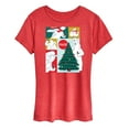 thumbnail image 1 of Coca-Cola - Christmas Tree Polar Bears - Women's Short Sleeve Graphic T-Shirt, 1 of 5