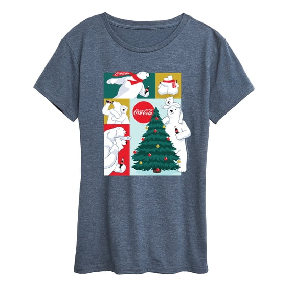 Coca-Cola - Coca Cola Bears Grid - Women's Short Sleeve Graphic T-Shirt