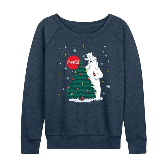 Coca-Cola - Christmas Tree - Women's Lightweight French Terry Long Sleeve Shirt