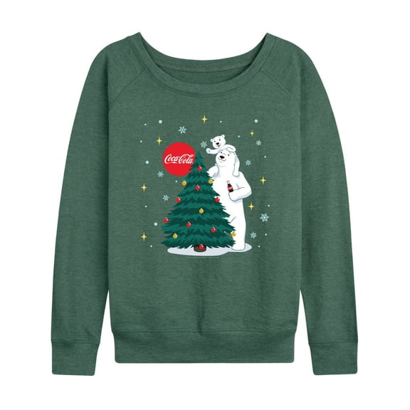Coca-Cola - Christmas Tree  - Women's Lightweight French Terry Long Sleeve Shirt