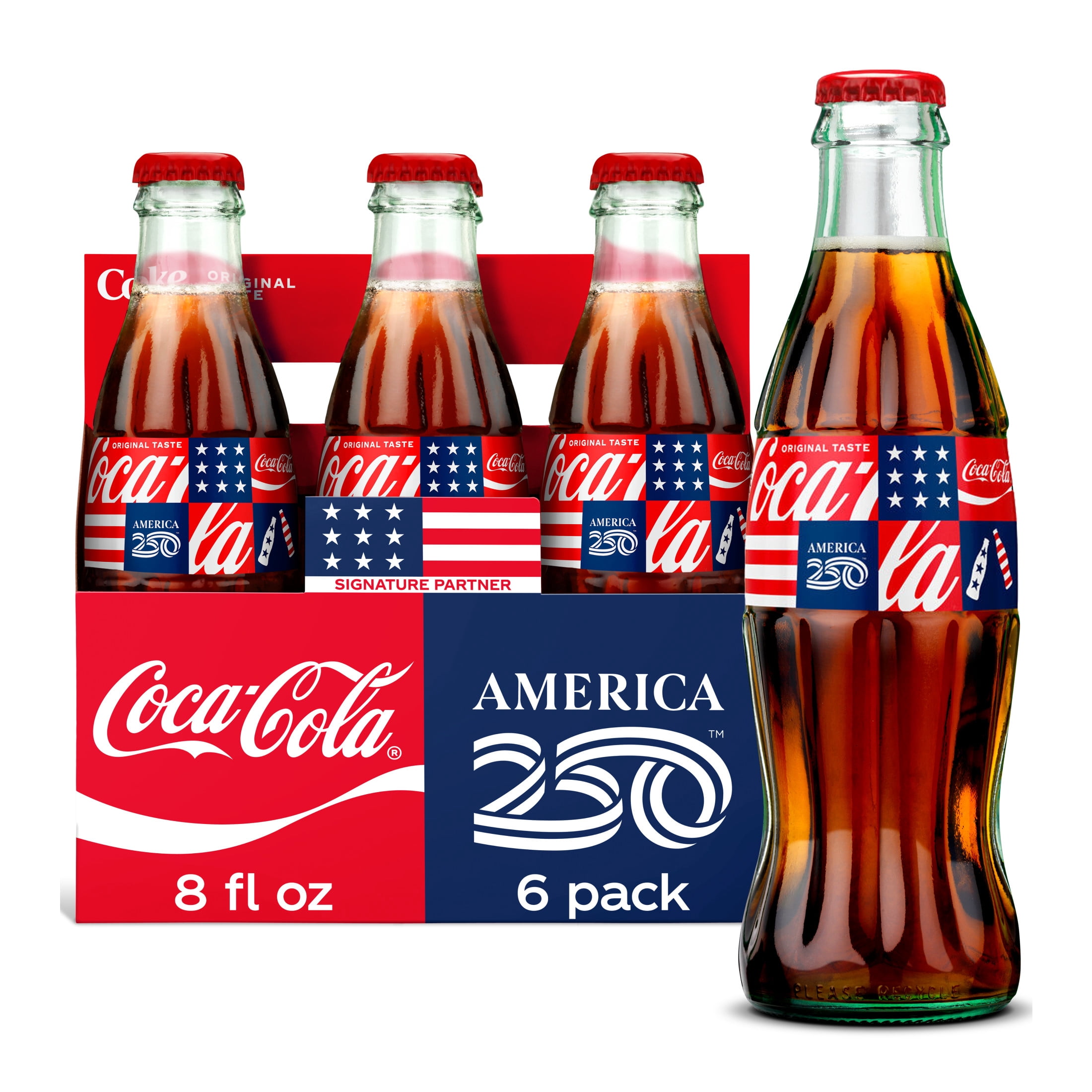 Coca-Cola Classic COKE Soda Pop, Refreshing Taste, 8 fl oz Glass