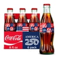 thumbnail image 1 of Coca-Cola Soda Pop Glass Bottles, 8 fl oz, 6 Pack, 1 of 17