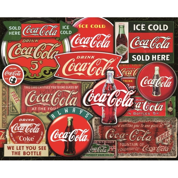 Springbok 1000 Piece Coca-Cola Classic Signs Jigsaw Puzzle for Adults