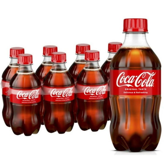 Coca-Cola Soda Pop, 12 Fl Oz, 8 Pack Bottles, Quantity of 3