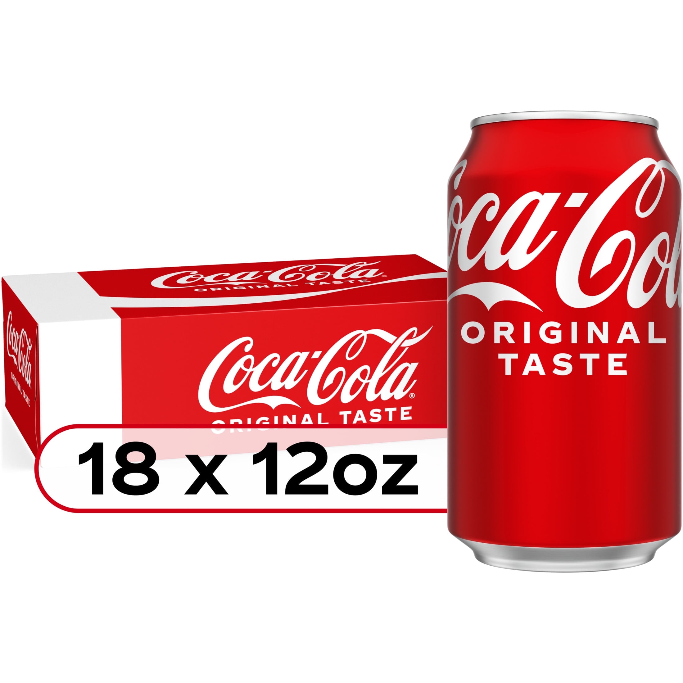 Coca-Cola Classic Soda Pop, 12 fl oz Cans, 18 Pack