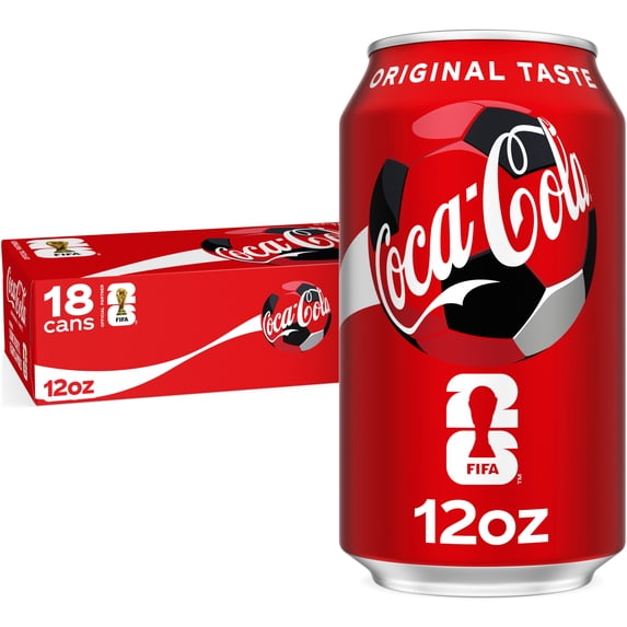 Coca-Cola Soda Pop Cans, 12 fl oz, 18 pack