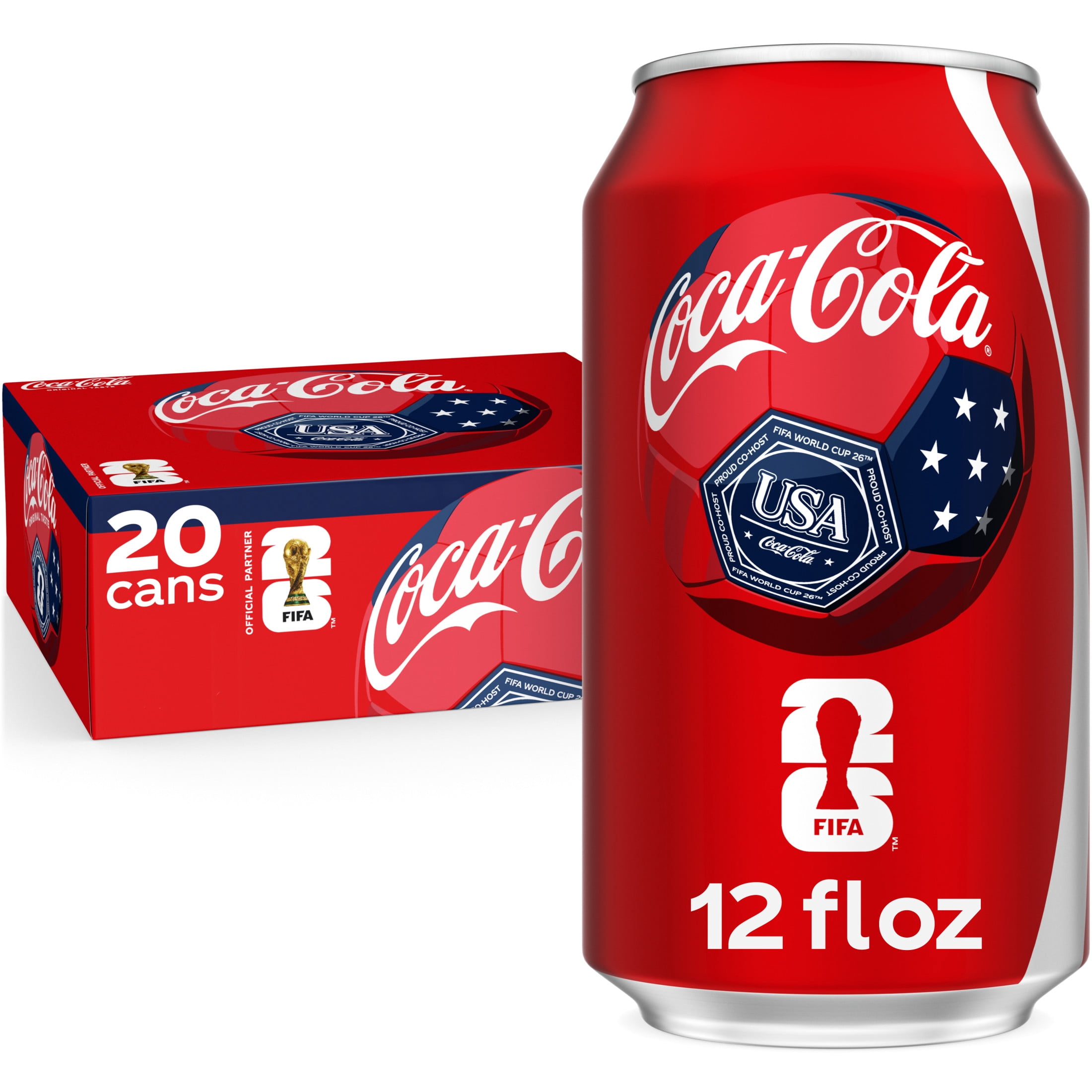 Coca-Cola Soda Pop Cans, 12 fl oz, 20 Pack