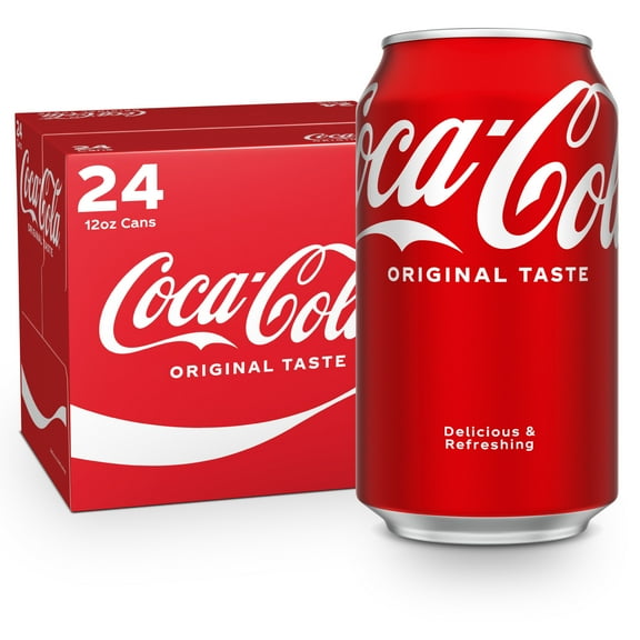 Coca-Cola Classic Soda Pop, 12 fl oz Cans, 24 Pack