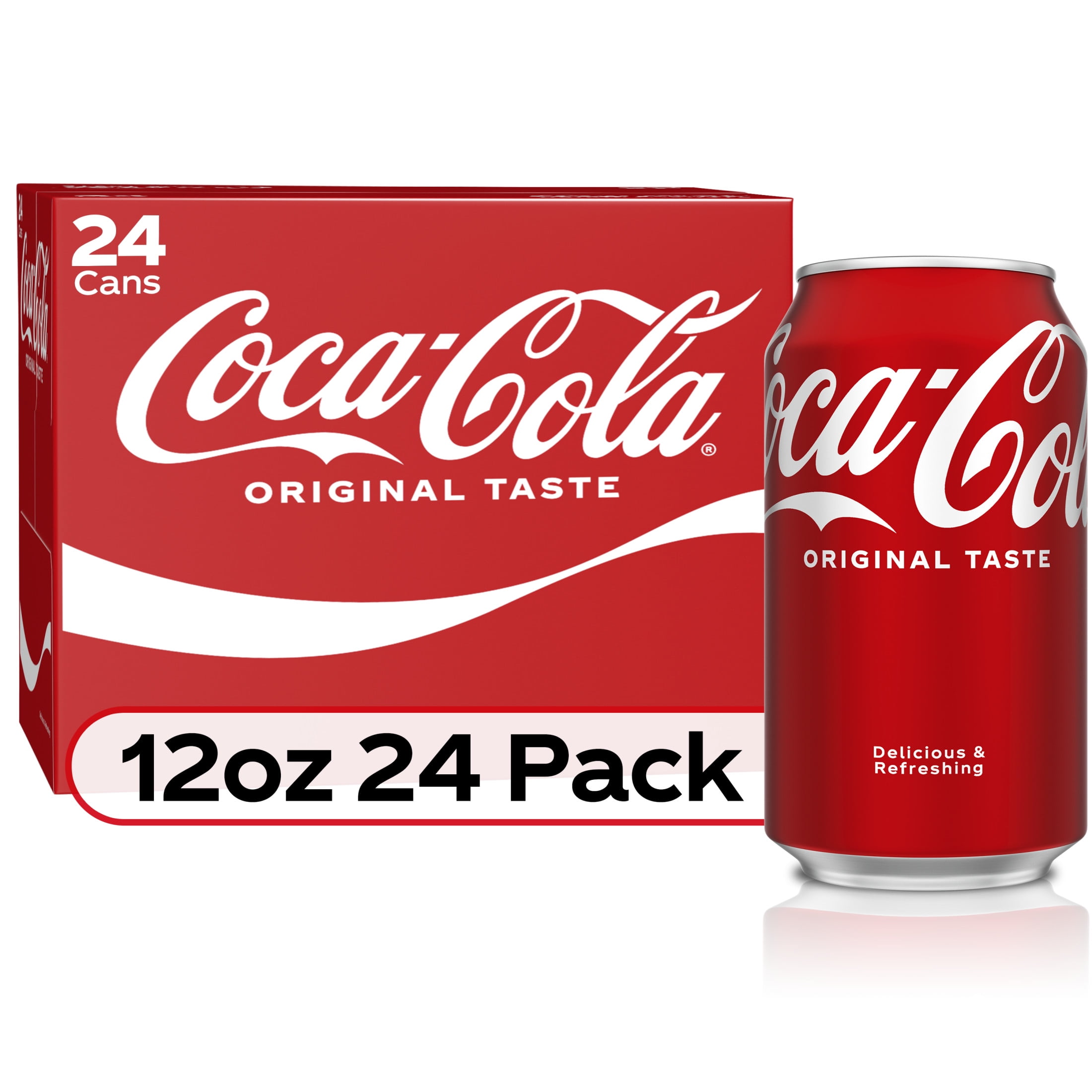 Coca-Cola Classic Soda Pop, 12 fl oz Cans, 24 Pack