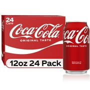 Coca-Cola Classic Soda Pop, 12 fl oz Cans, 24 Pack