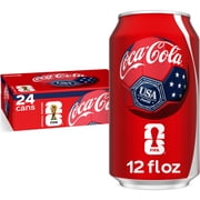 Coca-Cola Soda Pop Cans, 12 fl oz, 24 Pack