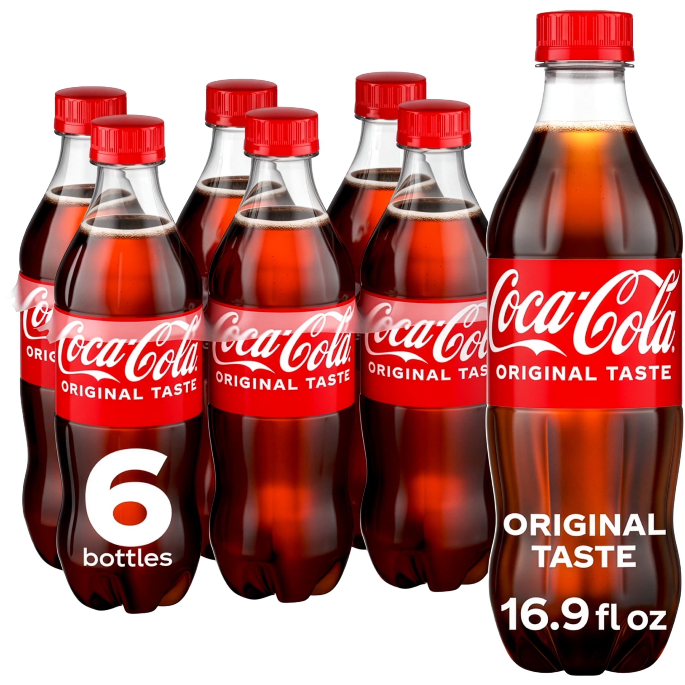Coca-Cola クラシックボトル 500ml 6本セット Coca-Cola, Soft Drink, 16.9 fl oz, 6 Pack, Classic Cola - Walmart.com