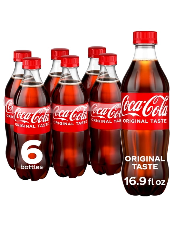 Soda Pop Bottles, 16.9 fl oz, 6 Pack