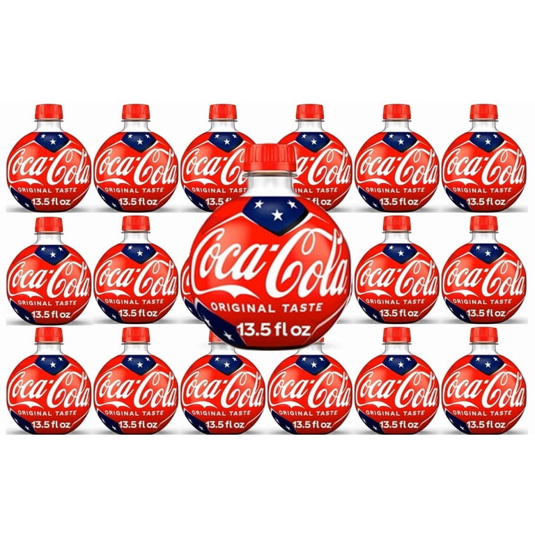 Coca-Cola Classic Soda Pop Soccer Ball Orb Bottle, 13.5 fl oz, 18