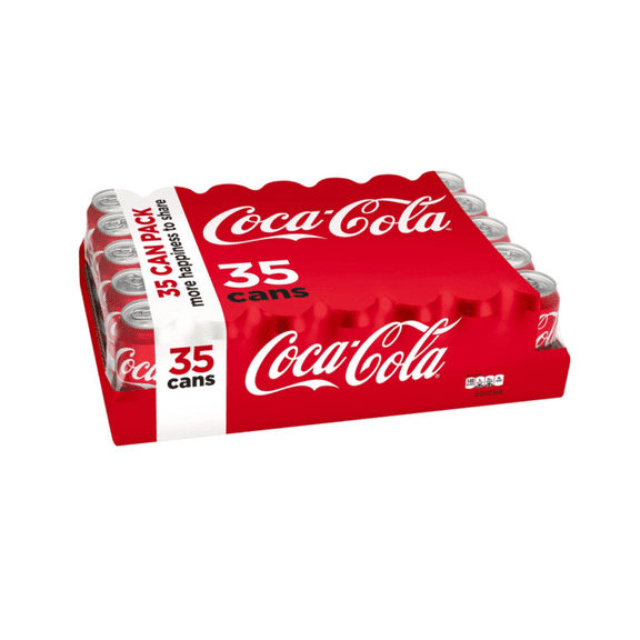 Coca-Cola Classic Soda Soft Drink, 35 Pack Cans (12 fl oz Each)