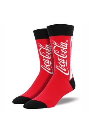 Coca Cola Classic Logo Men's Red Socks